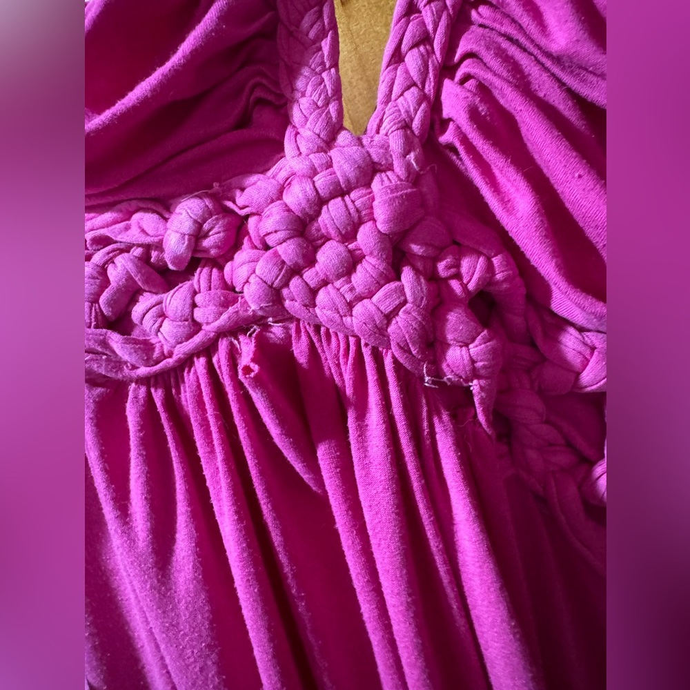 Sky Fuchsia Sleeveless Maxi Dress - Picture 4 of 4